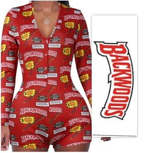 Backwoods Red Onesie Romper